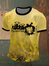Männer Dortmund Fußball kurze Ärmel T-Shirt